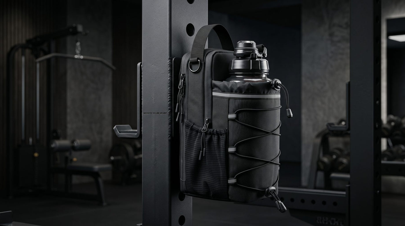 Magbag gym bag with its shoulder strap